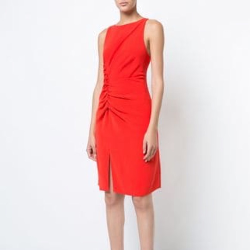 NWT Halston Heritage Boat Neck Dress with Slit